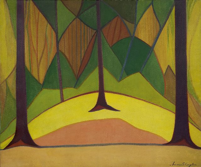 Anna Sluijter | Het bos, olieverf op doek, 79,1 x 95,5 cm, gesigneerd r.o. en te dateren ca. 1914