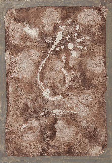Piet Ouborg | Zonder titel, aquarel op papier, 25,0 x 17,3 cm