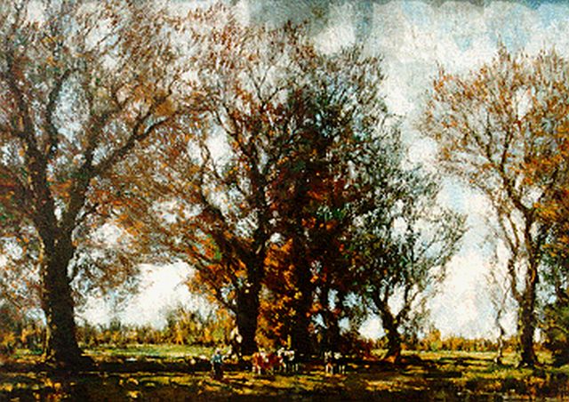 Arnold Marc Gorter | Vordense beek bij herfst, olieverf op doek, 40,5 x 50,5 cm, gesigneerd r.o.