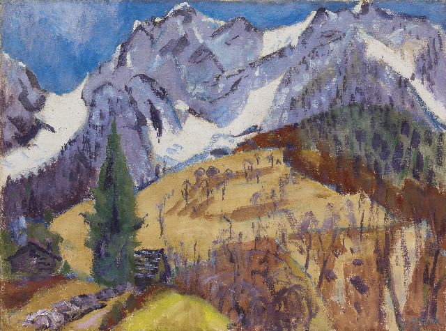 Jan Altink | Het Gridone massief, Zwitserland, olieverf op doek, 75,0 x 100,4 cm, gesigneerd r.o. en gedateerd '62