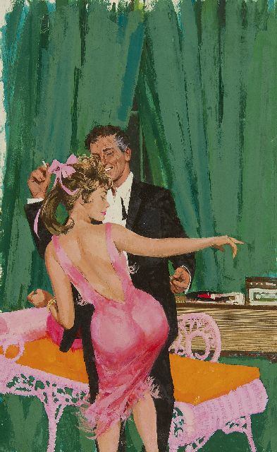 Amerikaanse School, 20e eeuw | The Sex Twist, gouache op board, 50,5 x 36,2 cm, te dateren ca. 1962