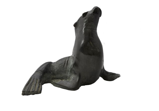 Hetty Heyster | Zeeleeuw, brons, 12,0 x 20,0 cm, gesigneerd met monogram op rand