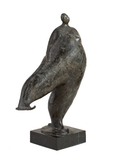 Hemert E. van | Sjoukje, gepatineerd brons 28,0 x 22,0 cm, gesigneerd met monogram op basis en te dateren 2010