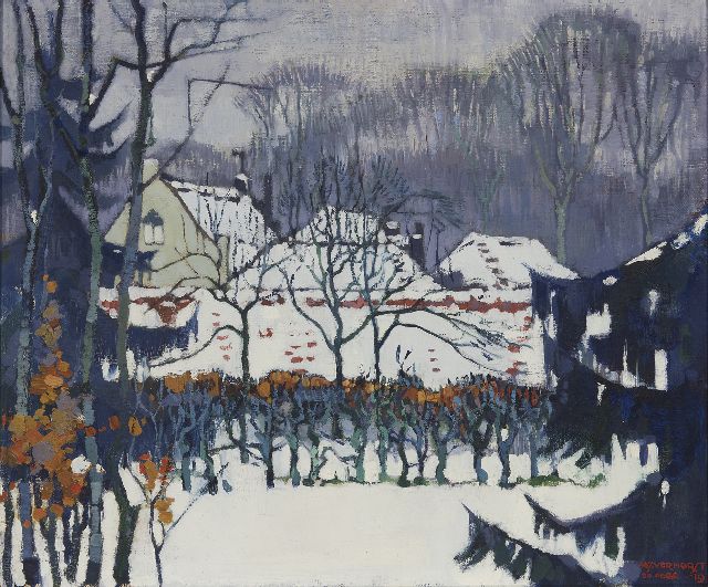 André Verhorst | Wintertuin, olieverf op doek, 55,2 x 66,3 cm, gesigneerd r.o. en gedateerd 20 febr. '19