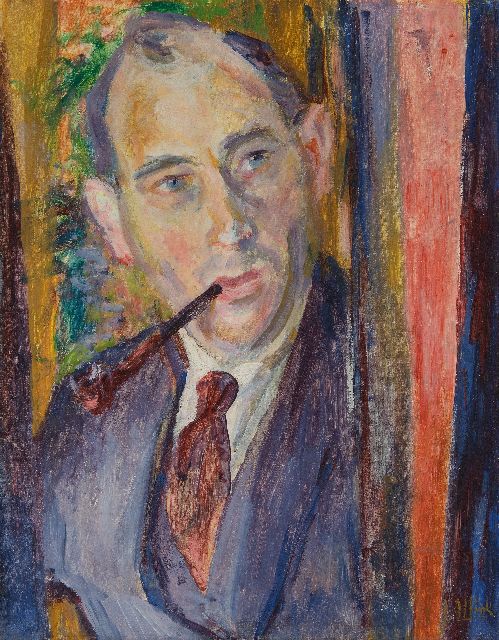 Jan Altink | Zelfportret, olieverf op doek, 54,4 x 42,1 cm, gesigneerd r.o. en te dateren ca. 1925