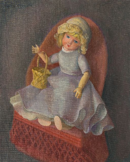 Góth C.  | Pop op een stoel, olieverf op doek 58,2 x 47,2 cm, gesigneerd l.b. en gedateerd 1979