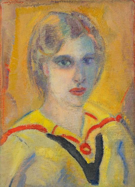 Jan Sluijters | Vrouw in gele blouse, olieverf op doek, 57,4 x 42,0 cm, gesigneerd l.b. en te dateren ca. 1912