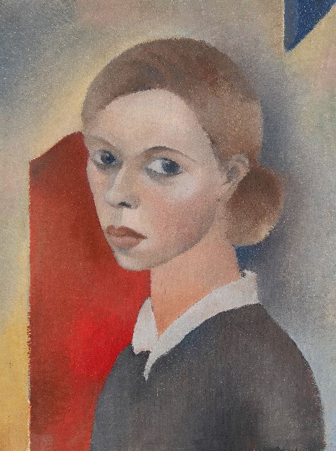 Anne Marie Blaupot ten Cate | Zelfportret, olieverf op doek, 47,9 x 36,3 cm