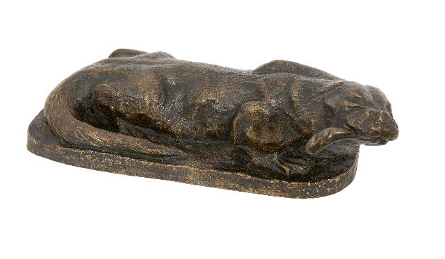 Josef Franz Pallenberg | Otter, brons, 9,5 x 27,5 cm