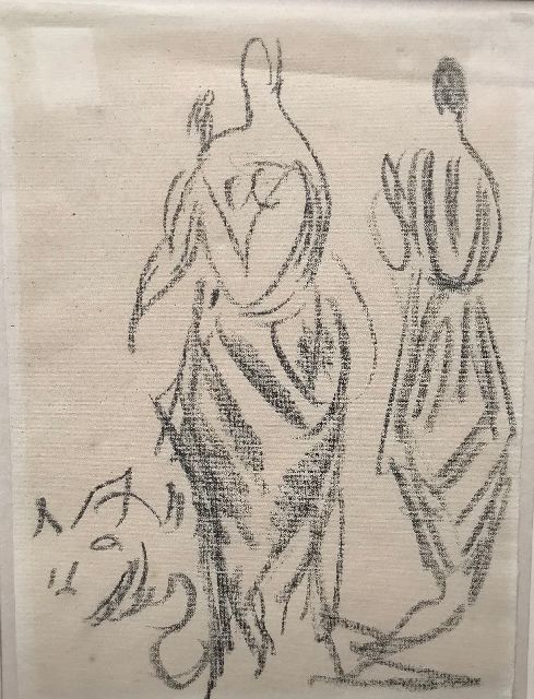 Dufy R.  | Robe pour Paul Poiret, potlood op papier 24,5 x 18,0 cm, te dateren ca. 1917