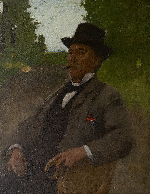 Witsen W.A.  | Portret van Jonas Witsen, de vader van de schilder, olieverf op doek 100,2 x 78,6 cm, te dateren ca. 1890