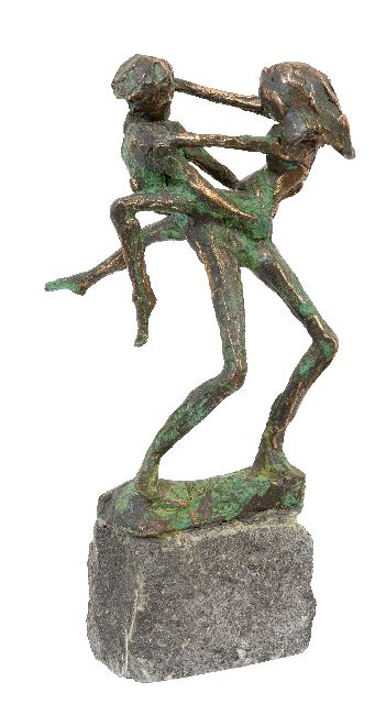 Jits Bakker | Uitbundig, brons, 33,6 x 19,3 cm, gesigneerd op de basis