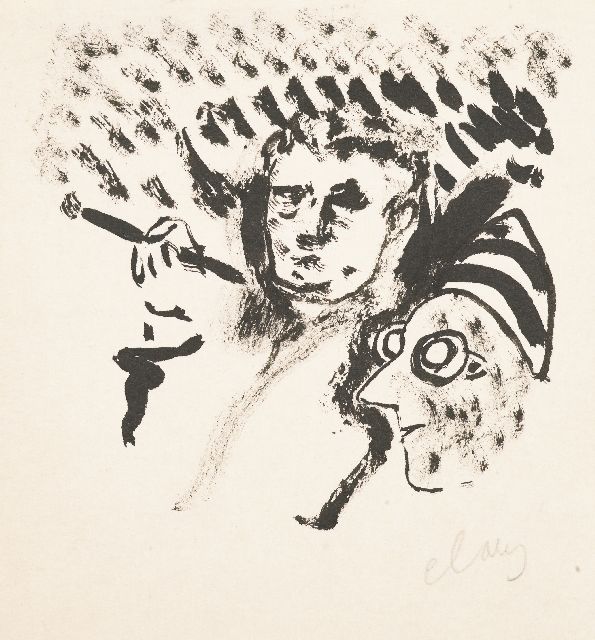 Hugo Claus | Untitled, inkt op papier, 21,4 x 20,1 cm, gesigneerd r.o.