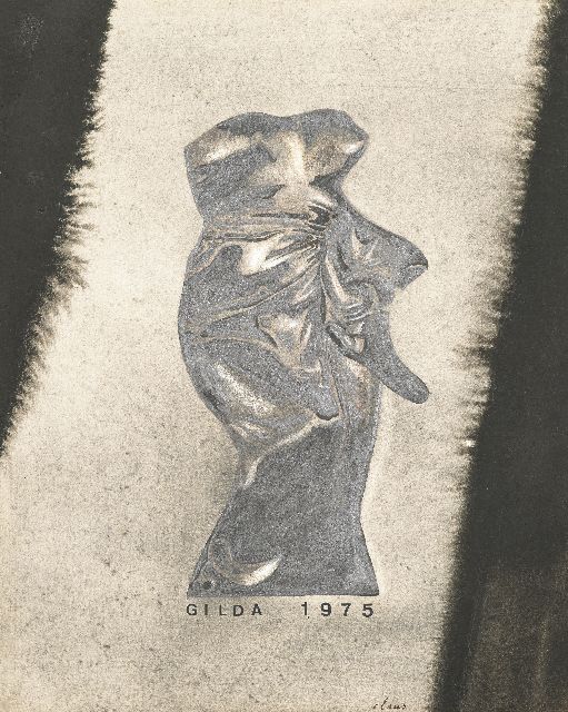Hugo Claus | Gilda 1975, potlood en inkt op papier, 33,1 x 26,5 cm, gesigneerd r.o. en gedateerd 1975