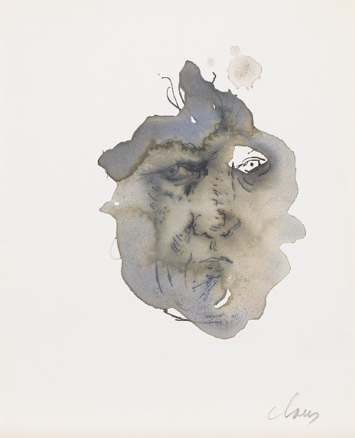 Hugo Claus | Untitled, inkt en aquarel op papier, 18,4 x 15,0 cm, gesigneerd r.o. en voorzien van blindstempel