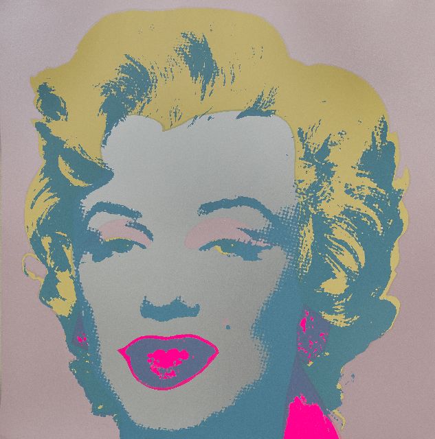 Naar Andy Warhol | Marilyn, zeefdruk op papier, 91,1 x 90,7 cm, prijs zonder lijst