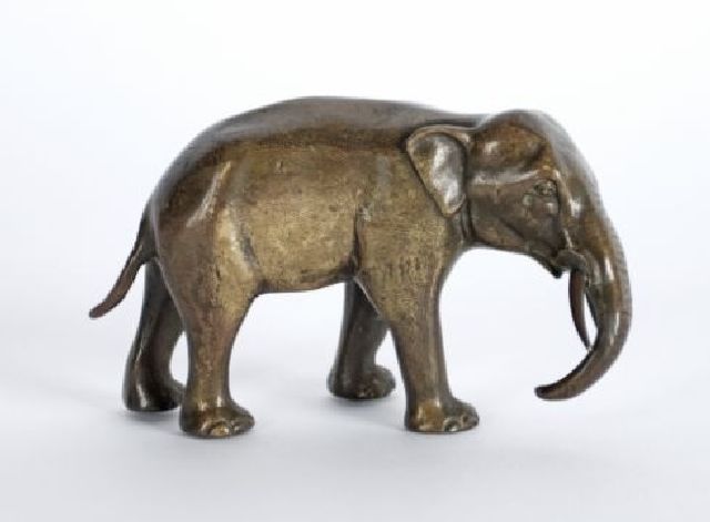 Onbekend | Olifant, brons, 4,6 x 8,8 cm