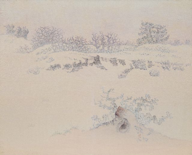 Zondag J.  | Winter in Soesterduinen, olieverf op doek 81,3 x 100,4 cm, gesigneerd r.o. en verso gedateerd 1937