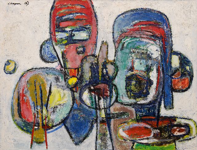 Jules Chapon | Nice day for love, olieverf op doek, 89,4 x 116,0 cm, gesigneerd l.b. en gedateerd '67