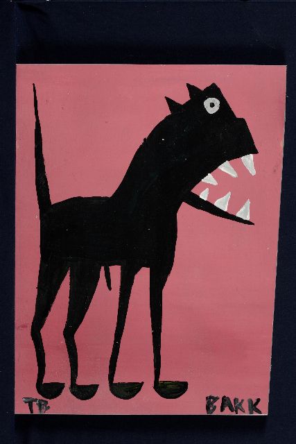 Tim Brown | Bark, acryl op paneel, 47,0 x 36,0 cm, gesigneerd l.o. met initialen