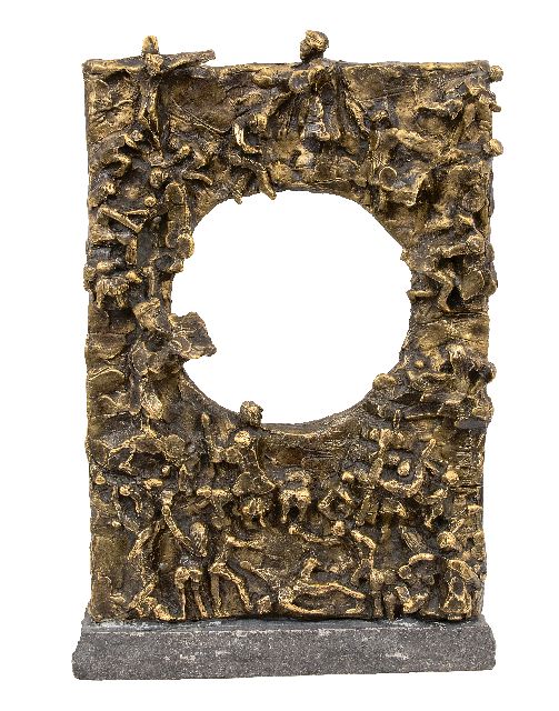 Jits Bakker | Bijbelreliëf, brons, 45,0 x 29,7 cm, gesigneerd m.r.
