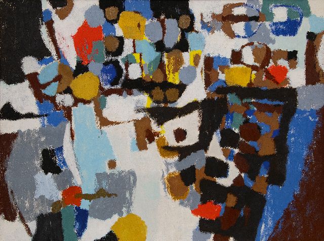 Frieda Hunziker | Tropen, olieverf op doek, 74,7 x 99,8 cm, gesigneerd op spieraam en te dateren 1956