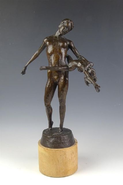 Verkade K.  | Joie Exuberante II, brons 51,5 x 31,0 cm, gesigneerd op de basis en gedateerd 2007