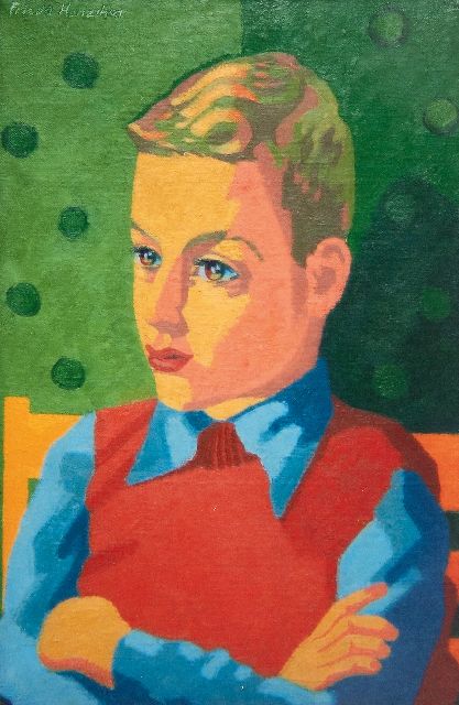 Frieda Hunziker | Portret van Fritsje, olieverf op doek, 60,3 x 40,3 cm, gesigneerd l.b. en te dateren ca. 1943