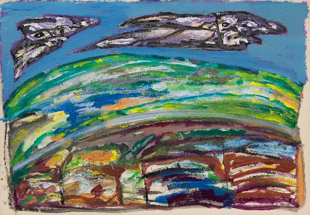 Lucebert | Zonder Titel, gouache op papier, 70,0 x 100,9 cm, gesigneerd r.o. en gedateerd '78.XII.20