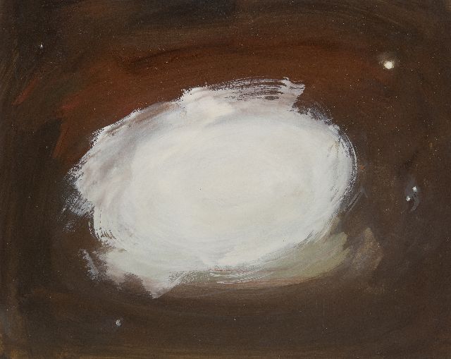 Eugène Brands | Galaxy, gouache op papier, 37,8 x 47,2 cm, gesigneerd verso en verso gedateerd 1992