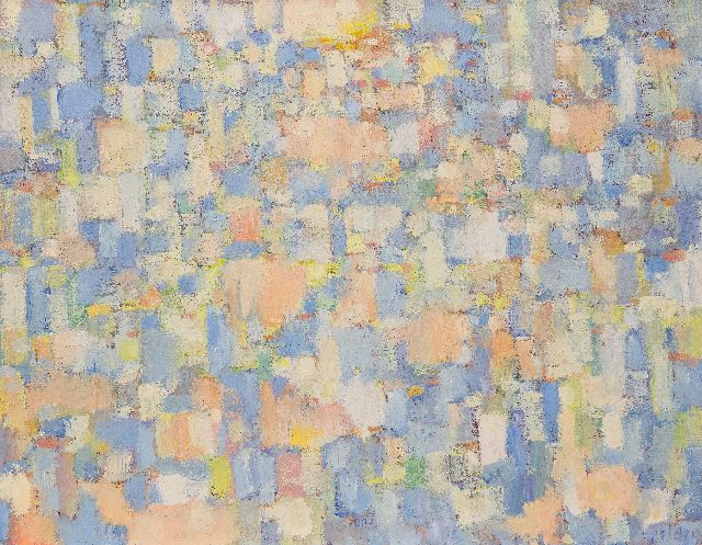 Polder R.C.G.  | Zonder titel, olieverf op doek 70,4 x 90,2 cm, gesigneerd r.o. en ca 1967