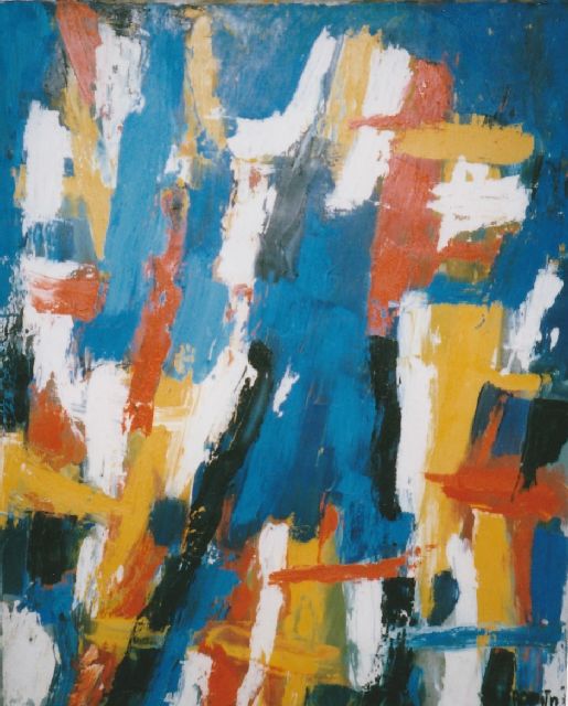 Gust Romijn | Fiesta à Sevilla, olieverf op doek, 118,0 x 80,0 cm, gesigneerd r.o. en gedateerd 1955