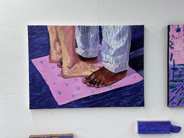 Carlos Blaaker | Badmatje, olieverf op doek, 100,0 x 140,0 cm