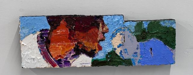 Carlos Blaaker | Cartagena, olieverf op doek, 26,0 x 77,0 cm