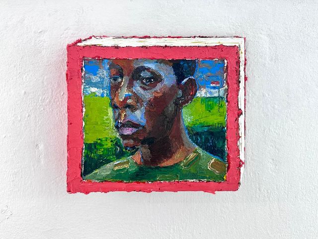 Carlos Blaaker | Holland landschap in D mineur, olieverf op paneel, 29,5 x 34,0 cm