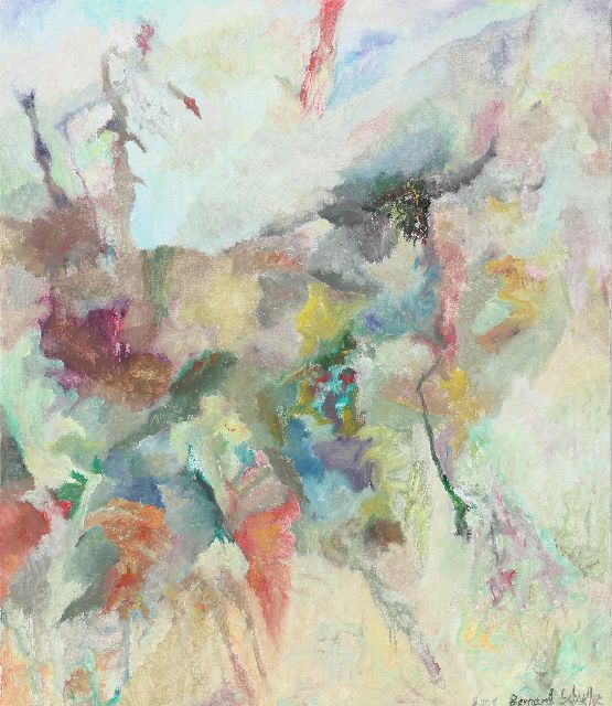 Bernard Schultze | Vorahnung (Voorgevoel), olieverf op doek, 140,0 x 120,0 cm, gesigneerd r.o. en gedateerd 2001