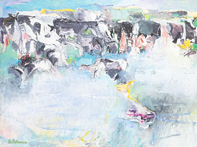 Kees van Bohemen | Zonde titel (Zoetermeer), olieverf op doek, 150,0 x 200,0 cm, gesigneerd r.o.