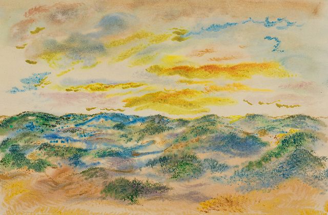 George Grosz | Cape Cod, aquarel op papier, 36,0 x 52,5 cm
