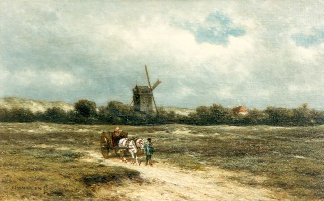 Jacob Jan van der Maaten | Doesburgermolen te Ede, olieverf op doek, 33,2 x 53,0 cm, gesigneerd l.o.