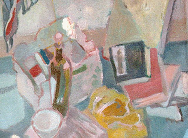 Anne Marie Blaupot ten Cate | Stilleven, olieverf op doek, 24,0 x 30,0 cm, gesigneerd r.o.