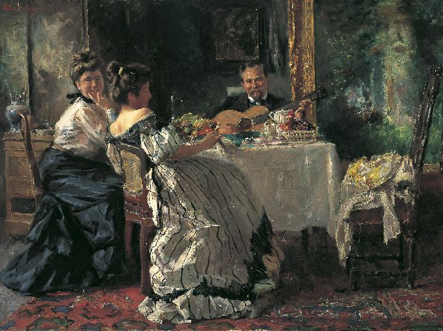 Albert Roelofs | Atelierjool, olieverf op doek, 62,7 x 83,5 cm, gesigneerd l.b. en te dateren ca. 1906