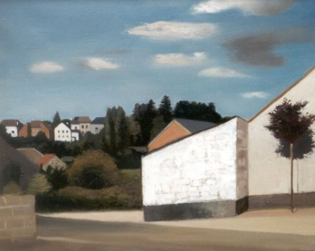 Raoul Hynckes | Belgisch dorpsgezicht, olieverf op doek, 52,3 x 65,1 cm, gesigneerd r.o.