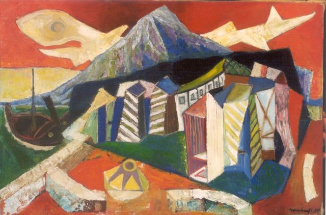 Jaap Bouhuijs | Trinacria, olieverf op doek, 45,1 x 67,5 cm, gesigneerd r.o. en gedateerd '48