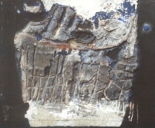 Jaap Wagemaker | Landschap, gemengde techniek op doek, 25,1 x 29,9 cm, gesigneerd op spieraam en gedateerd 1958 verso