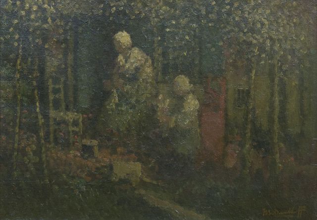 Henri van Daalhoff | Pinkstermorgen, olieverf op doek, 25,4 x 35,5 cm, gesigneerd r.o.