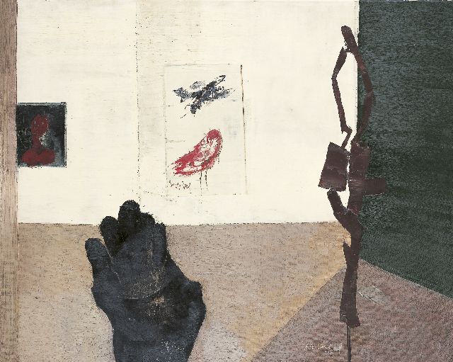 Jan van Heel | Museumzaal, olieverf op doek, 80,2 x 100,1 cm, gesigneerd r.v.h.m. en in het midden en gedateerd '78