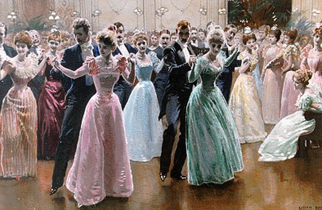 Lucien Davis | De Washington Post March 1 januari 1898, aquarel en gouache op papier, 34,0 x 53,5 cm, gesigneerd r.o.