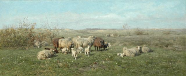 François Pieter ter Meulen | Lente, olieverf op doek, 39,0 x 91,7 cm, gesigneerd l.o.