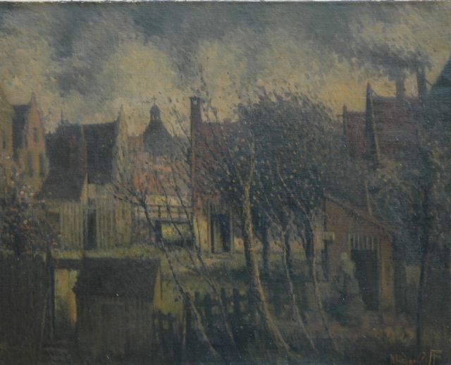 Henri van Daalhoff | Dorpje, olieverf op doek, 63,5 x 78,7 cm, gesigneerd r.o.