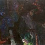 Kamerlingh Onnes H.H. - Musicerende zusters van de schilder, olie op doek 100,3 x 160,4 cm, gesigneerd r.o. met monogram en te dateren ca. 1923